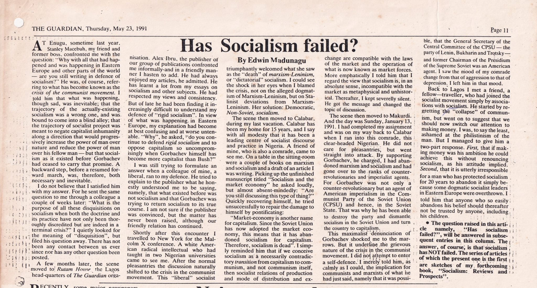 failed socialist experiments